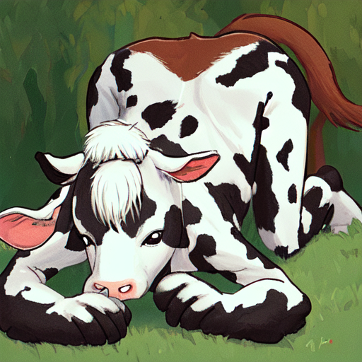 人間ぽい腕をした牛