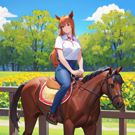 かわいいウマ娘の萌え絵