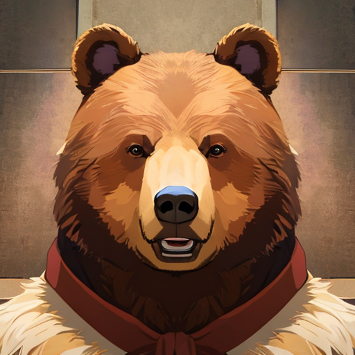 笑っているように見える熊