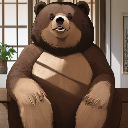 ちょっと太り気味の熊