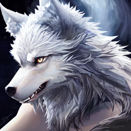 毛がカッコイイオオカミ