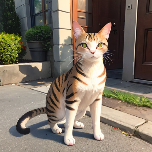 耳が長めのネコ